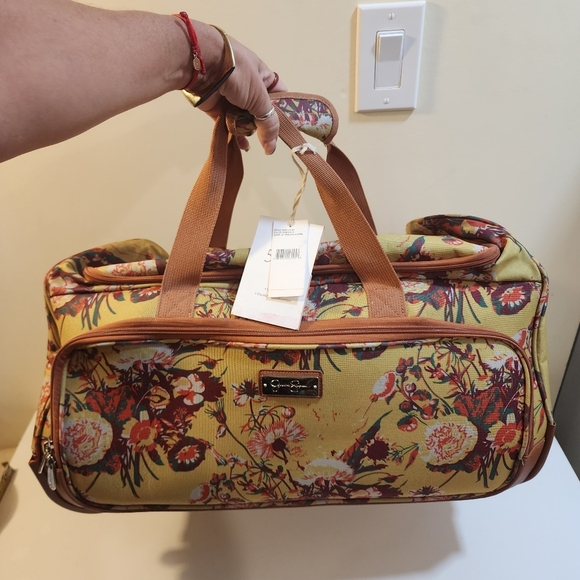 Jessica Simpson Floral Duffel Carry On 22 Travel Bag Nwt Poshmark